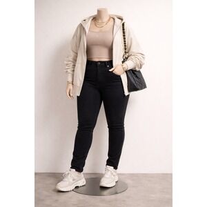 American Eagle Outfitters Womens Black Skinny Jeans Stretch Size 8